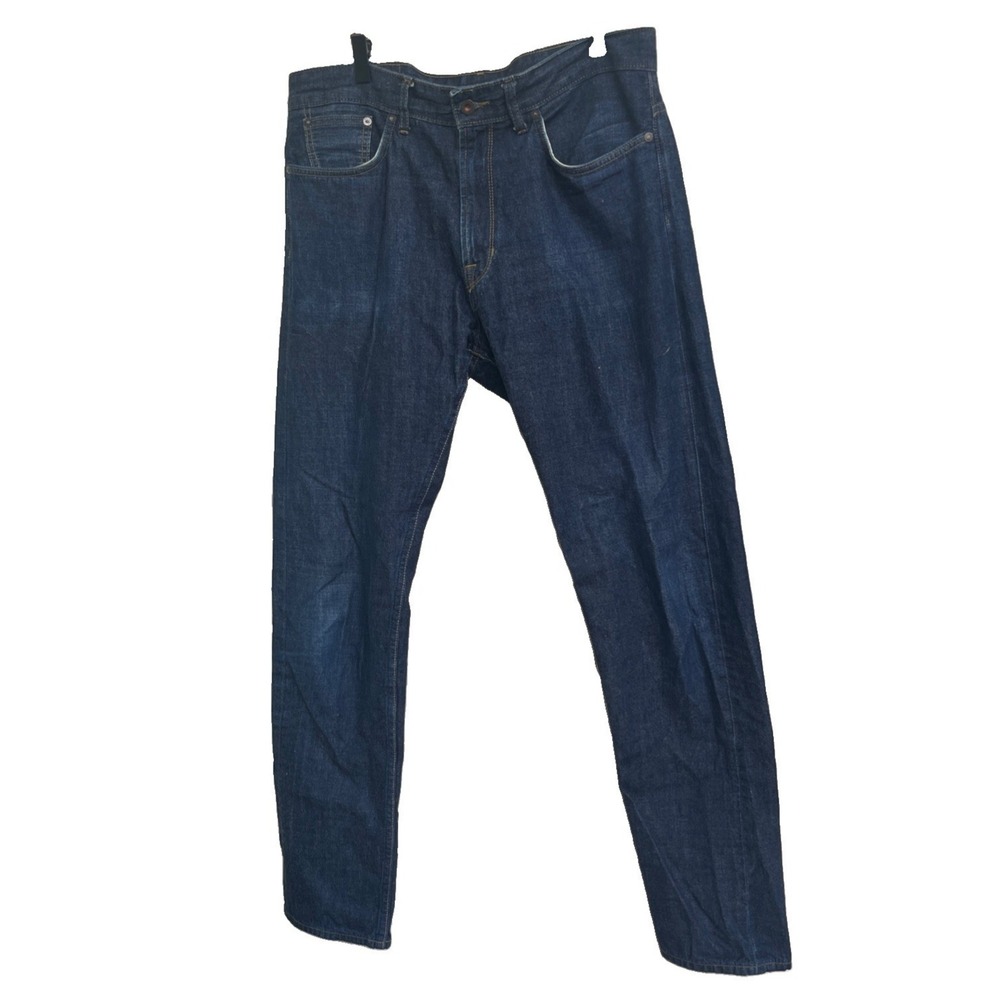 Railcar Fine Goods Five-Pocket Dark Blue Denim Men's Selvedge Jeans Size 36